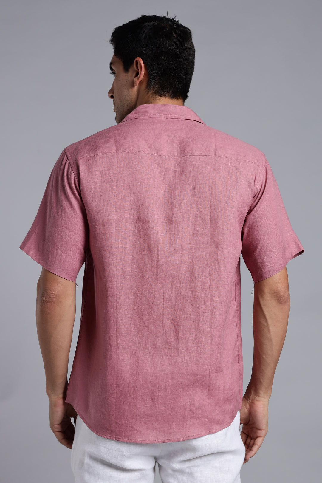 Turkish Rose Linen Shirt - 100% Pure Linen - Men’s Trending Fashion - Casual Summer Style | Crafted Linen