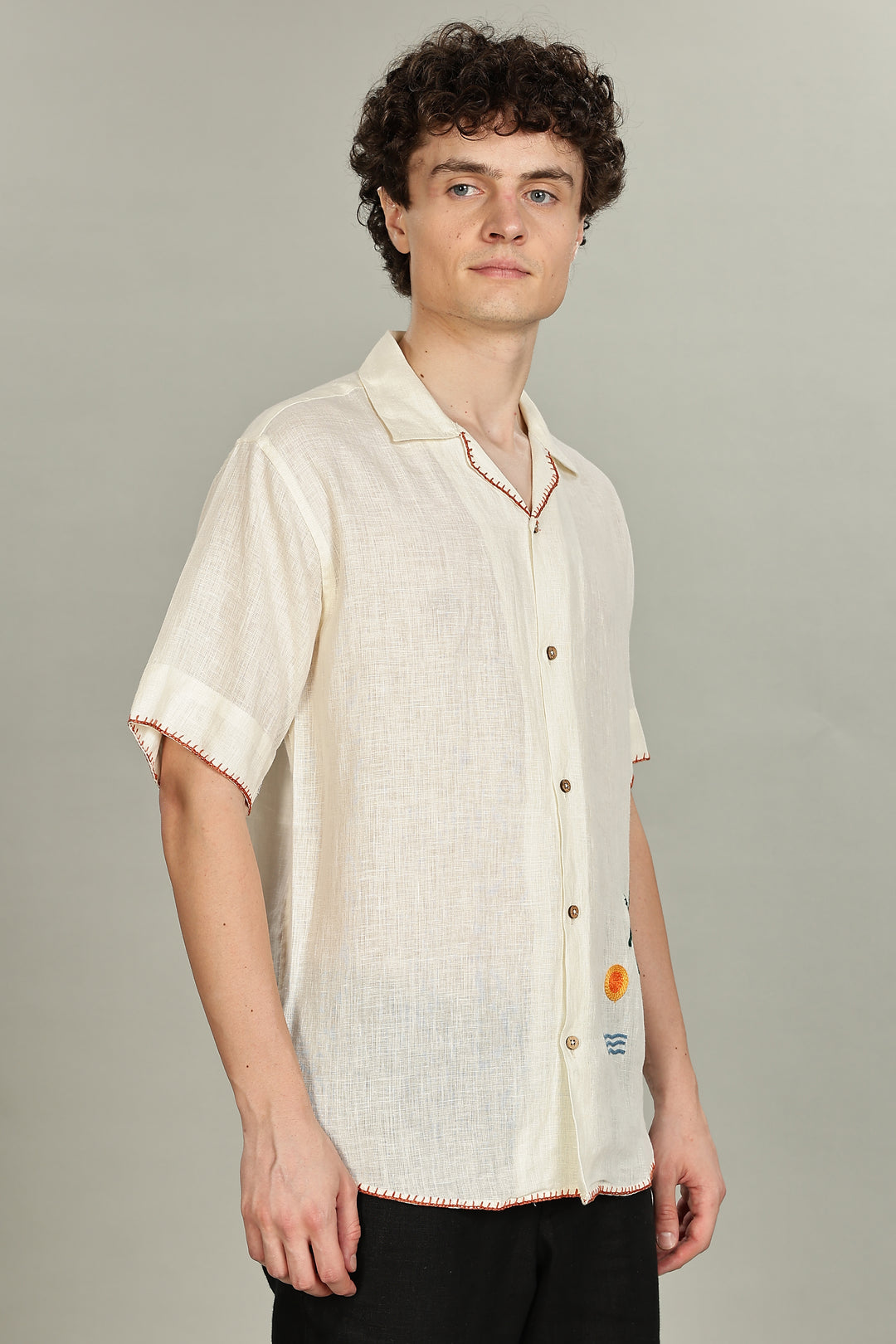 Sunset Shores Linen Shirt – Crafted for Summer Days - Pure 100% Linen – Men’s Trending Fashion 2025 | CraftedLinen