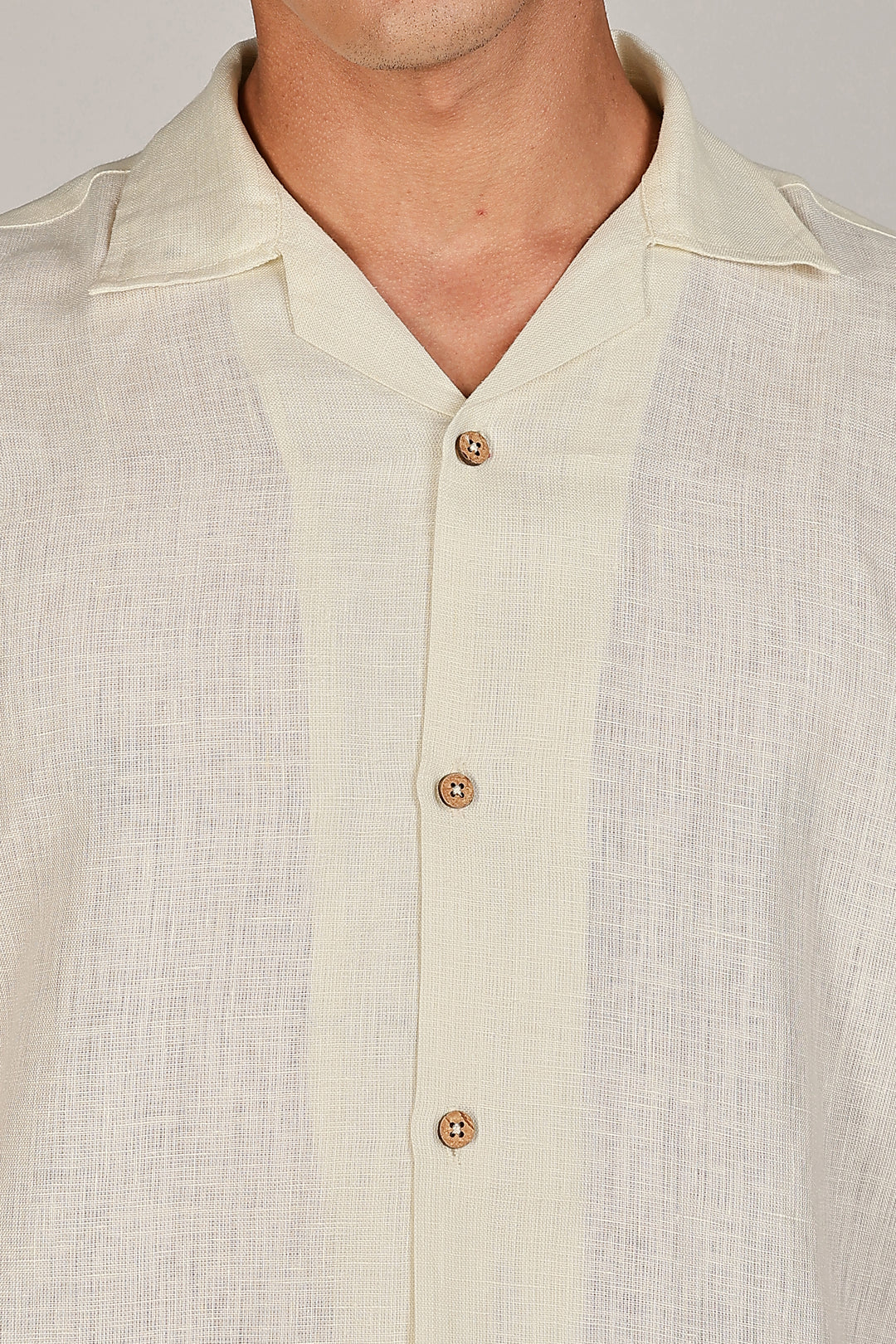 Sunrise Yellow Linen Shirt for Men - 100% Pure Linen - Light, Breezy & Hand crafted Summer Style | CraftedLinen